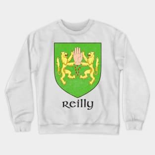 Reilly / Faded Style Family Crest Design Crewneck Sweatshirt